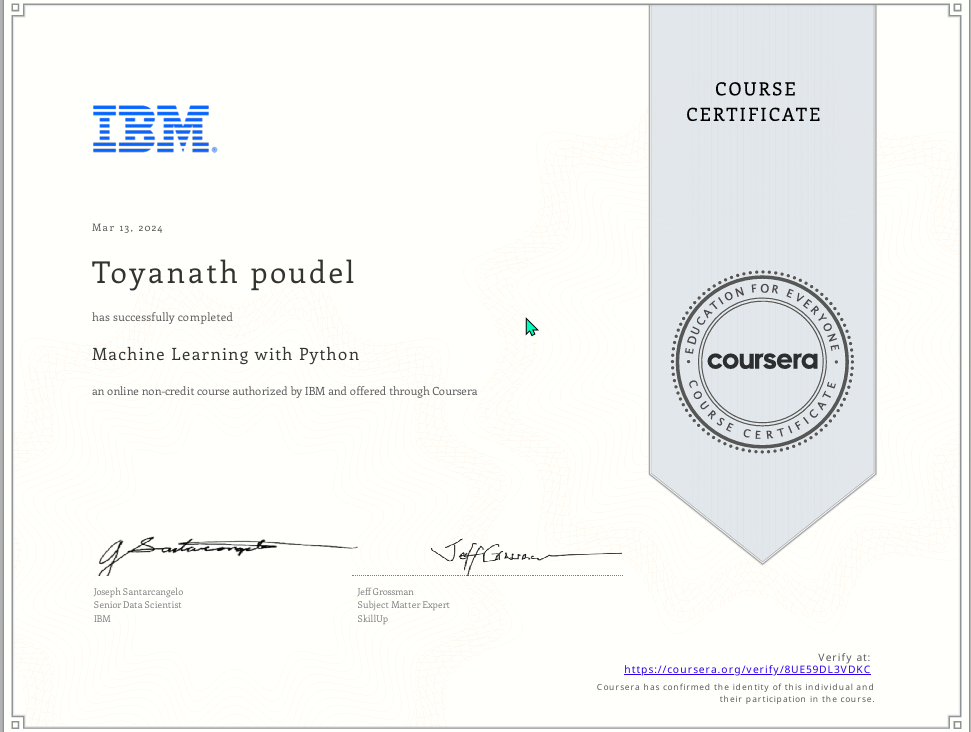 Python Certificate